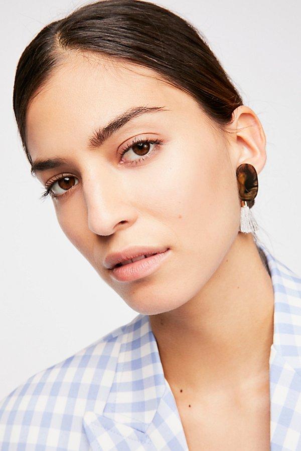 Resin Tassel Clip-on Earrings By Zhuu At Free People